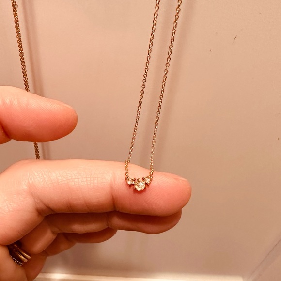 Catbird Sleeping Beauty 14K Rose Gold Necklace - Picture 7 of 14